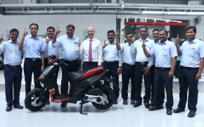 First Aprilia SR 150 Rolls Out In India