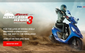 TVS Zest 110 Himalayan Highs Season 3 Announced