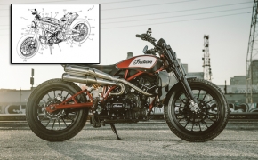 Indian Scout FTR 1200 Patent Design Revealed