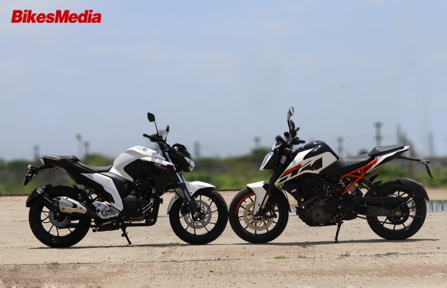 Yamaha Fz25 Vs Ktm Duke 250 Shootout Bikesmediain