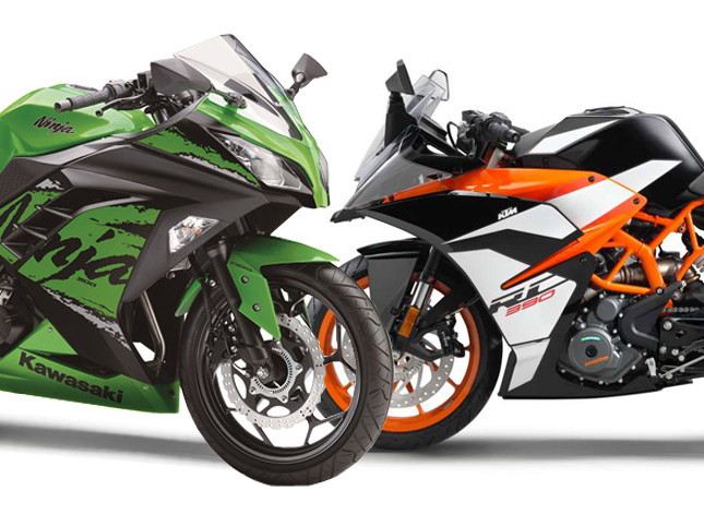 Vs Kawasaki Ninja Comparison, Shootout, Spec Comparo Review » BikesMedia.in